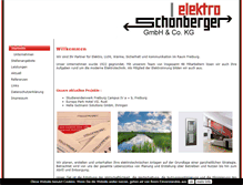 Tablet Screenshot of elektro-schoenberger.de